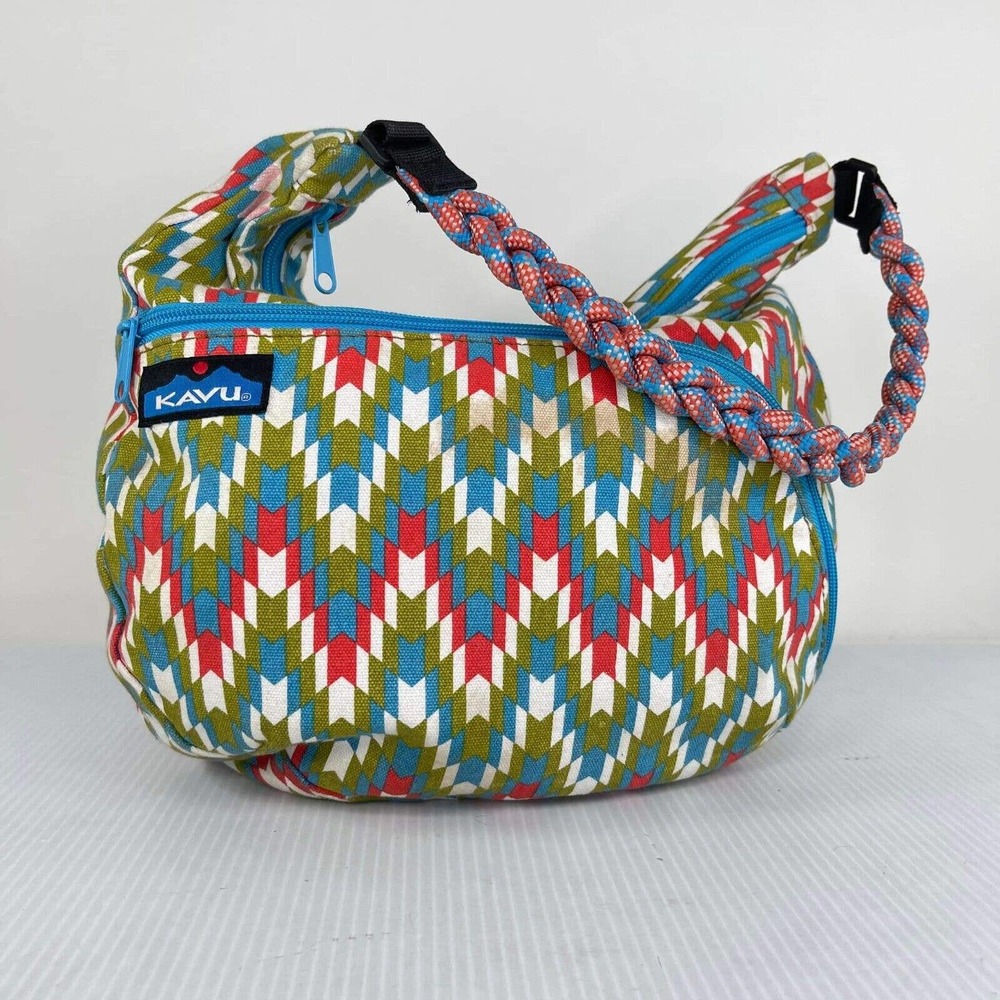 KAVU Sydney Boom Garden Multicolor Satchel Daypack Bag Shoulder Purse Strap Bag